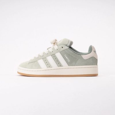 adidas Junior Campus 00s Linen Green / Core White / Silver Green 25