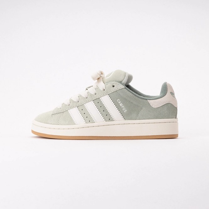 adidas Junior Campus 00s Linen Green / Core White / Silver Green 25