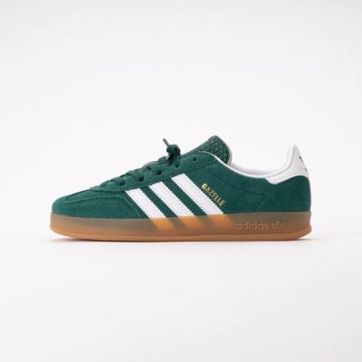 Adidas Kids Gazelle Indoor Collegiate Green / Cloud White / Gum 2 26