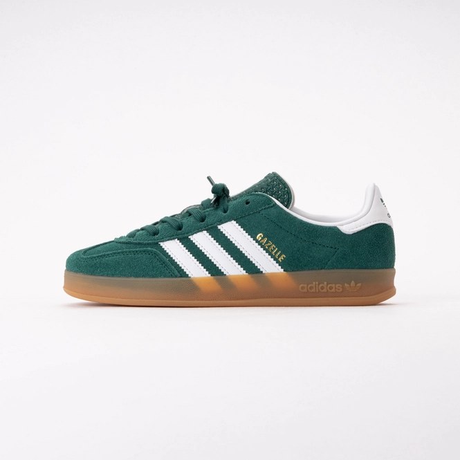 Adidas Kids Gazelle Indoor Collegiate Green / Cloud White / Gum 2 26