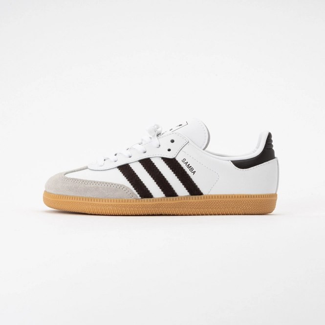 Adidas Kids Samba OG Cloud White / Aurora Coffee / Gum 3 25
