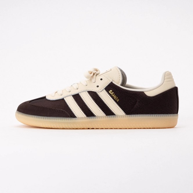 Adidas Men Samba OG Aurora Coffee / Cream White / Sand Strata 26
