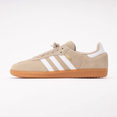 Adidas Men Samba OG Khaki Three / Ftwr White / Gum 2
