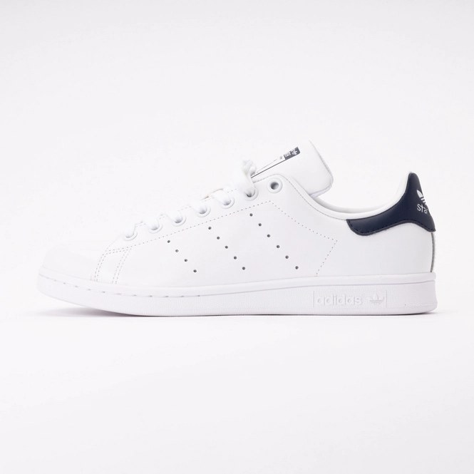 adidas Men Stan Smith Core White / Core White / Dark Blue