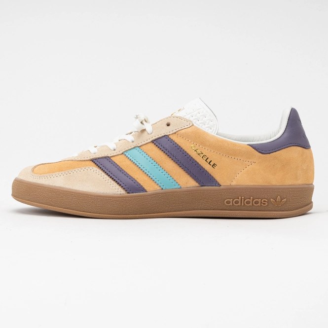 adidas Men's Gazelle Indoor Glow Orange / Shadow Violet / Off White