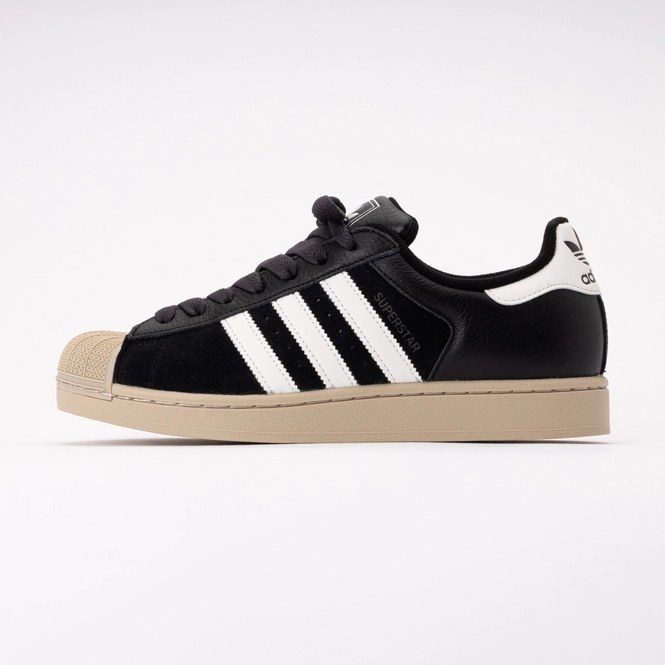 adidas Unisex Superstar II Core Black / Core White / Khaki Three