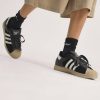 adidas Unisex Superstar II Core Black / Core White / Khaki Three