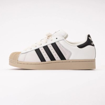Adidas Unisex Superstar II Core White / Core Black / Khaki Three