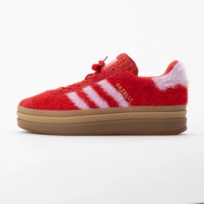adidas Women Gazelle Bold Better Scarlet / Bliss Lilac / Gold Metallic 25
