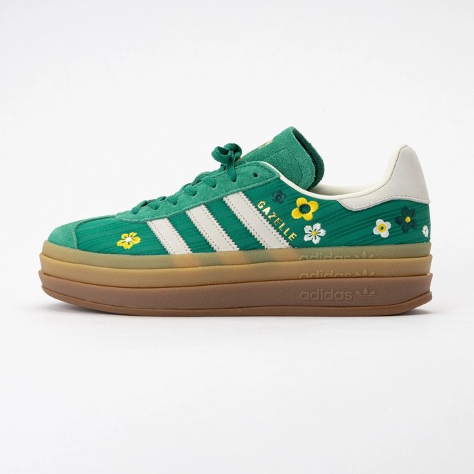 adidas Women Gazelle Bold Bold Green / Off White / Eqt Yellow 25