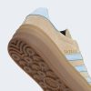 adidas Women Gazelle Bold Stone Khaki / Crystal Sky / Gold Metallic 26