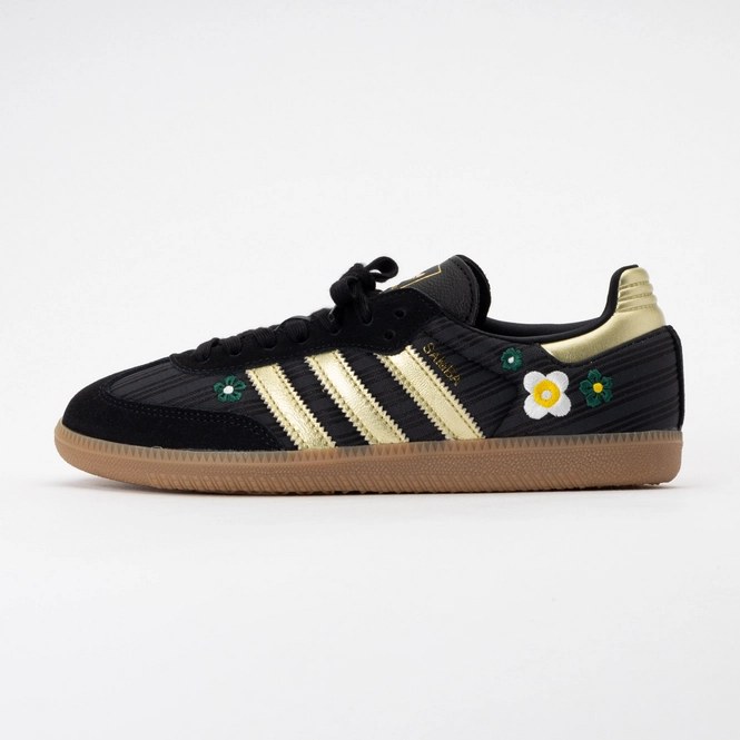 Adidas Women Samba OG Core Black / Gold Metallic / Gum 25