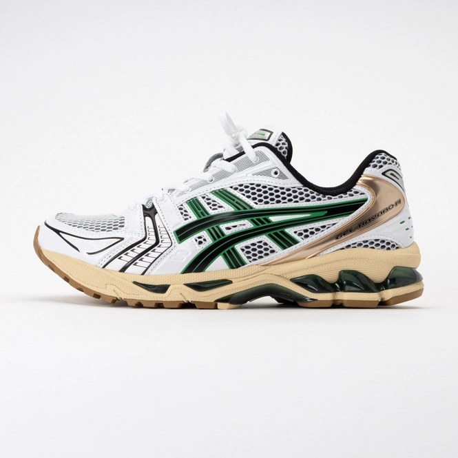 ASICS Unisex GEL-KAYANO 14 White/Hinoki Beige 25