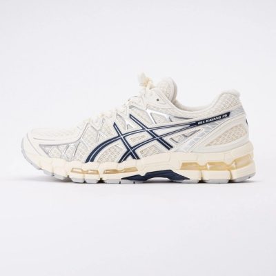 ASICS Unisex GEL-KAYANO 20 Cream/Independence Blue 25