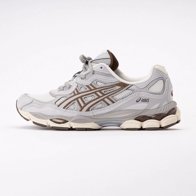ASICS Unisex GEL-NYC Cream/Cement Grey 26