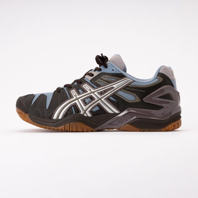 ASICS Women GEL-RESOLUTION 5 Slate Blue/Pure Silver
