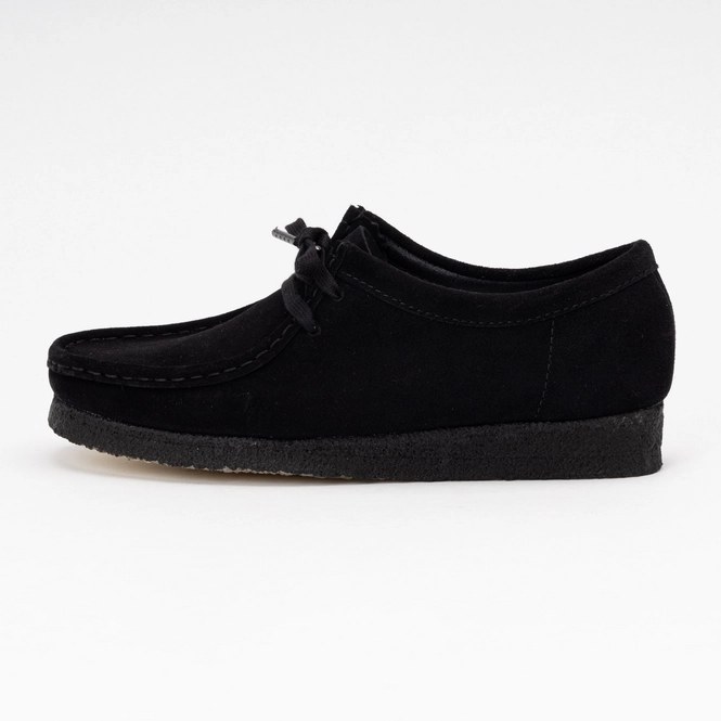 Clarks Wallabee Black Suede