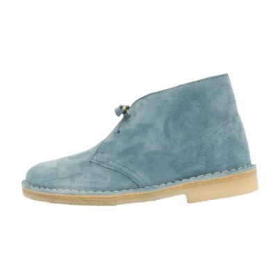 Clarks Women's Desert Boot Ocean Blue Suede