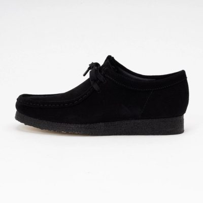 Clarks Women's Wallabee Black Suede