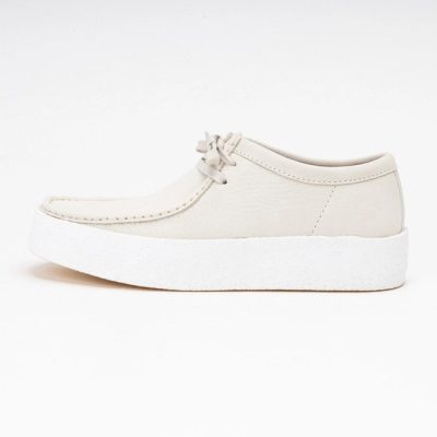 Clarks Women's Wallabee Cup White Nubuck