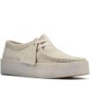 Clarks Women's Wallabee Cup White Nubuck