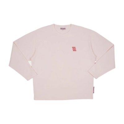 Crewneck Bisous Unisex X3 Pigment Dye Pink 25