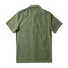 Edmmond Studios Men's Seersucker SS Plain Khaki Shirt