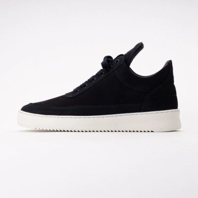 Filling Pieces Men Low Top Ripple Nubuck Navy Blue 26