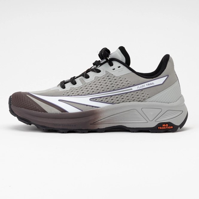 Hi-Tec Unisex HTS Flash Trail Gray Violet / Shark / Chocolate Plum