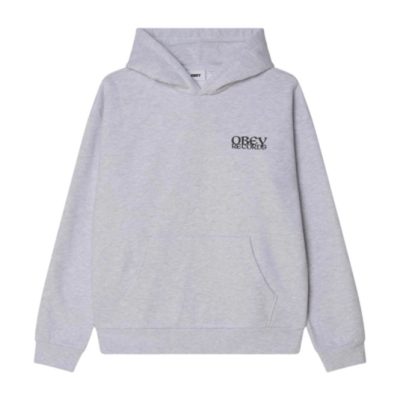 Hoodie Obey Men Obey Disorder Extra Heavy Ash Grey 25