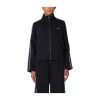 Jacket Obey Women Astrid Stripe Digital Black Faded Wash