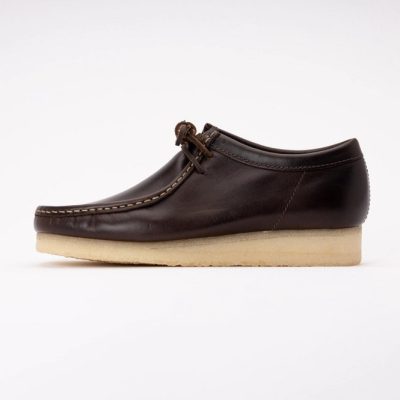 Lace-Up Shoes Clarks Originals Men Wallabee Dark Brown Leather