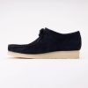 Lace-Up Shoes Clarks Originals Men Wallabee Navy Suede
