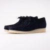 Lace-Up Shoes Clarks Originals Men Wallabee Navy Suede