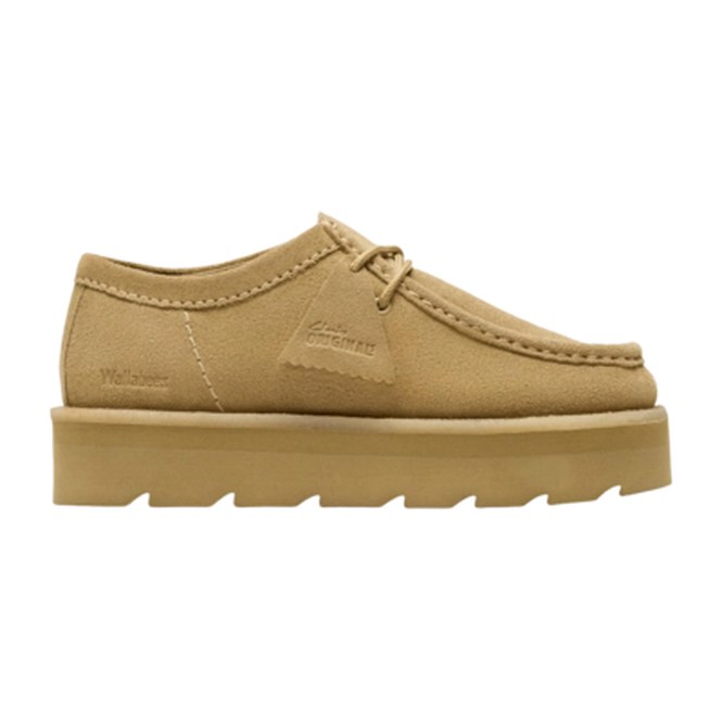 Lace-Up Shoes Clarks Originals Women Meare Wallabee Maple Suede