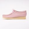 Lace-Up Shoes Clarks Originals Women Wallabee Baby Pink Leather