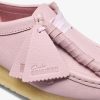 Lace-Up Shoes Clarks Originals Women Wallabee Baby Pink Leather