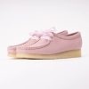Lace-Up Shoes Clarks Originals Women Wallabee Baby Pink Leather