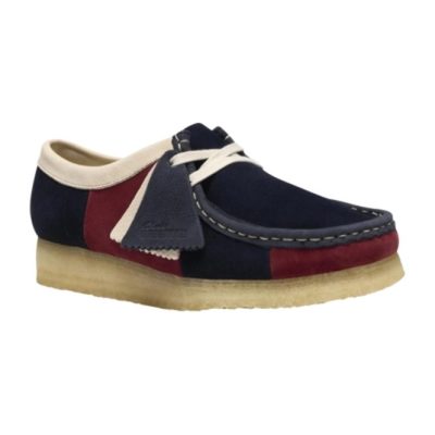 Lace-Up Shoes Clarks Originals Women Wallabee Navy Stripe