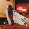Lace-Up Shoes Clarks Originals Women Wallabee Navy Stripe
