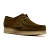 Lace-Up Shoes Clarks Originals Women Wallabee Olive Suede