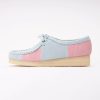 Lace-Up Shoes Clarks Originals Women Wallabee Pale Blue Stripe