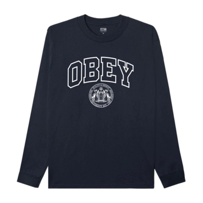 Longsleeve Obey Men Obey University Navy 26