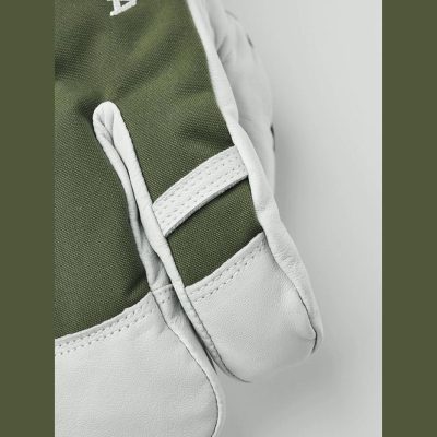 Mittens Hestra Unisex Army Leather Heli Ski Olive