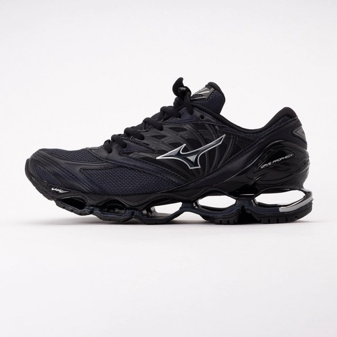 Mizuno Unisex Wave Prophecy LS Salute/Navy Blazer/Black 26