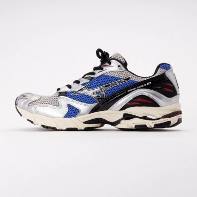 Mizuno Unisex Wave Rider 10 Harbor Mist/Black/Dazzling Blue 26