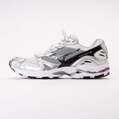 Mizuno Unisex Wave Rider 10 Snow White/Black/Slate 26