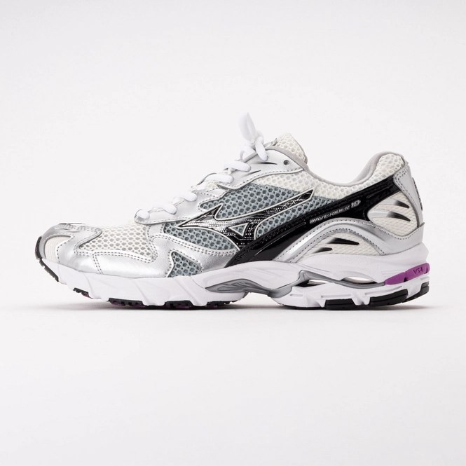 Mizuno Unisex Wave Rider 10 Snow White/Black/Slate 26