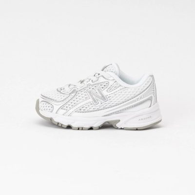 New Balance Infant IZ740WM White/Silver Metallic 25