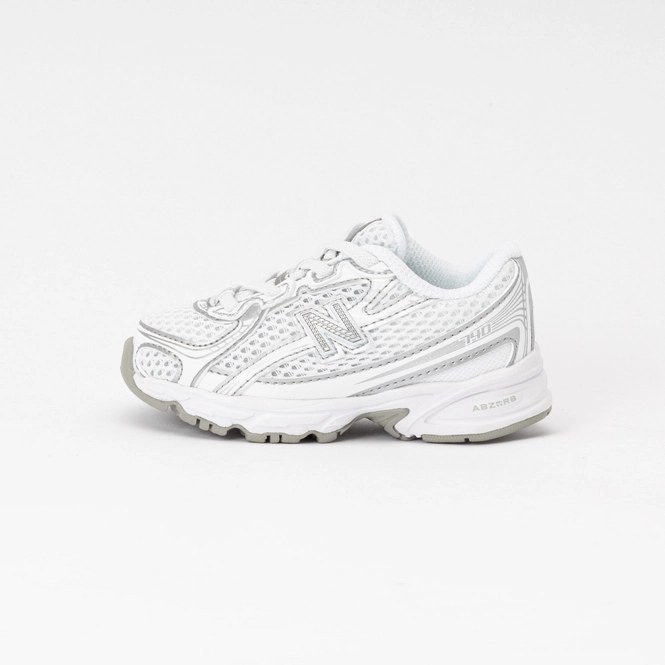New Balance Infant IZ740WM White/Silver Metallic 25